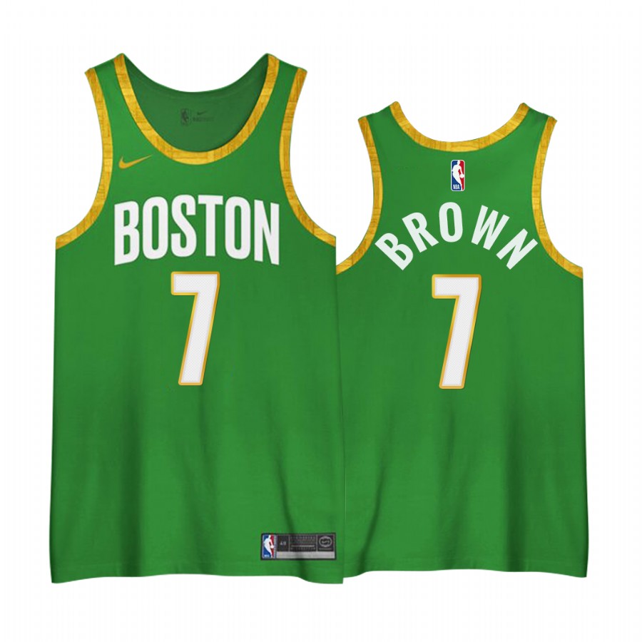 Men's Boston Celtics Jaylen Brown #7 City Edition 3.0 2020-21 Jersey 2401LHAD